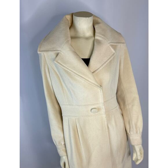 Retro Halogen fitted cream peacoat size medium - Picture 16 of 16
